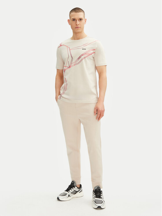 BOSS BOSS T-shirt Beetle 50542048 Bež Regular Fit