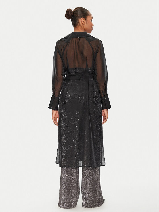 LOLA CASADEMUNT LOLA CASADEMUNT Trench MS2502018 Nero Regular Fit