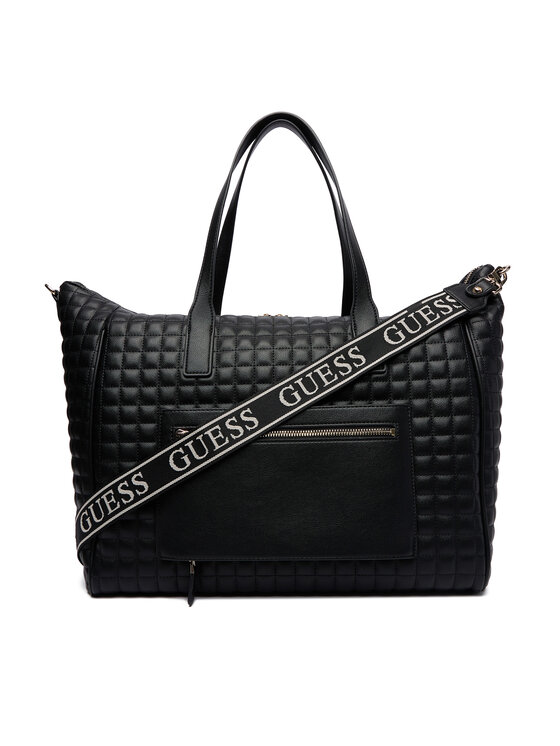 Guess Guess Τσάντα Σαββατοκύριακου Nadira TWQG84 24017 Μαύρο