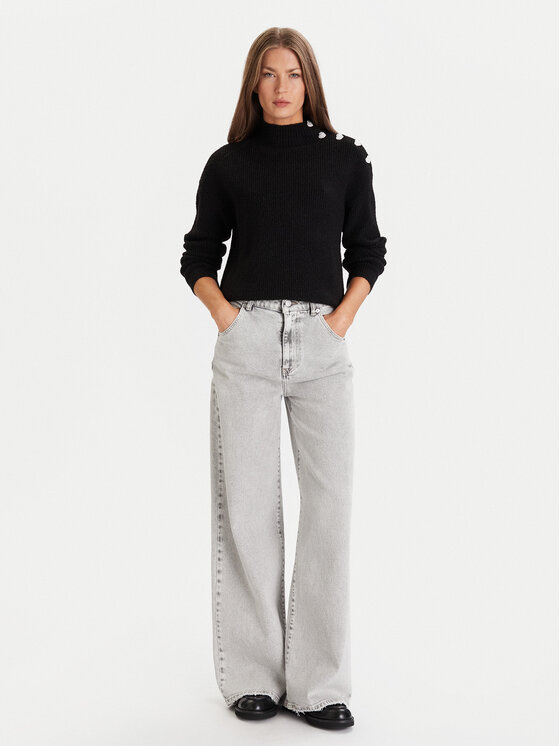 Morgan Morgan Rollkragenpullover 232-MSTORI Schwarz Regular Fit