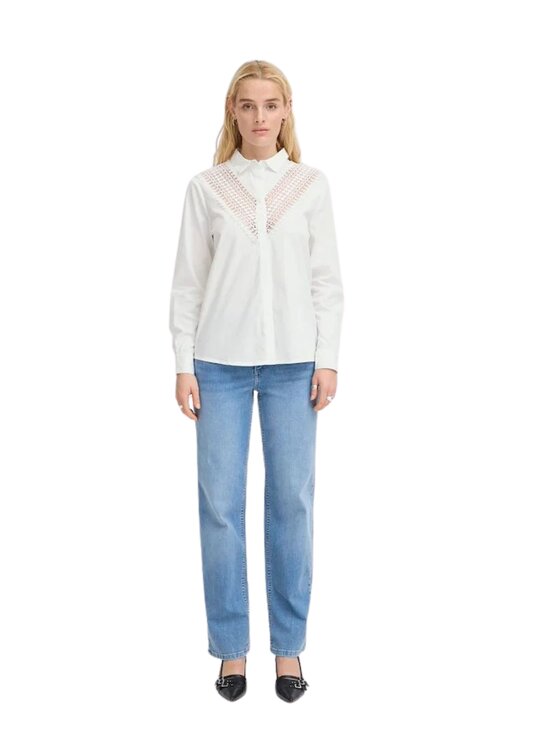 ICHI ICHI Camicia Cmicia ihfinala sh Bianco Regular Fit