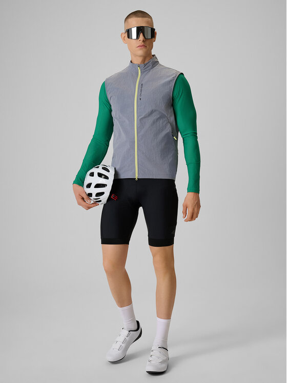 4F 4F Koszulka rowerowa GET LOST FEEL FOUND Zielony Slim Fit