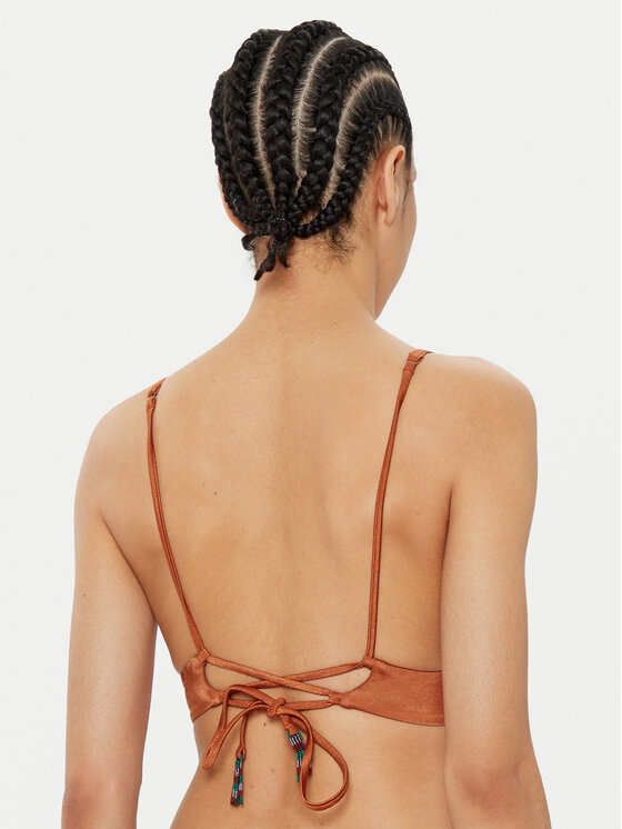 Maaji Maaji Góra od bikini Satin Umber Parade PT3189SLG007 Brązowy