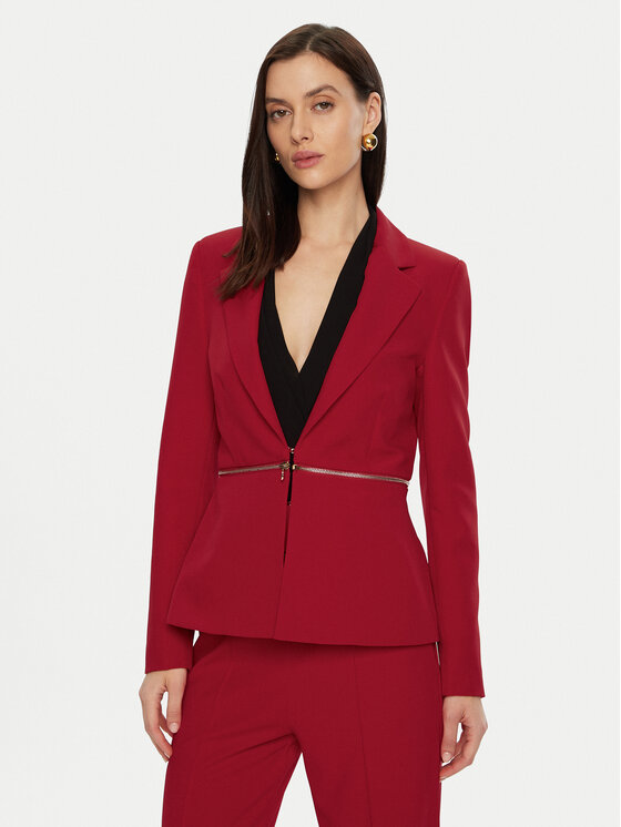Rinascimento Rinascimento Pintsak CFC0121908003 Punane Regular Fit