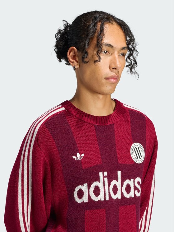 adidas adidas Bluza 172257 Czerwony ciemny Loose Fit
