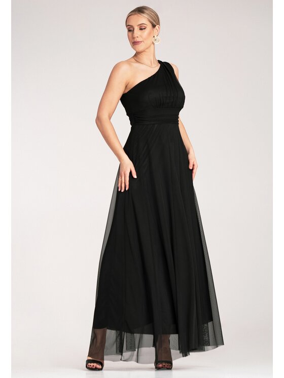 FIGL FIGL Abito da sera M1172 Nero Flared Fit
