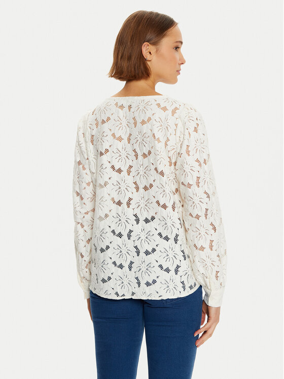 Fransa Fransa Bluse Bonni 20614130 Écru Regular Fit