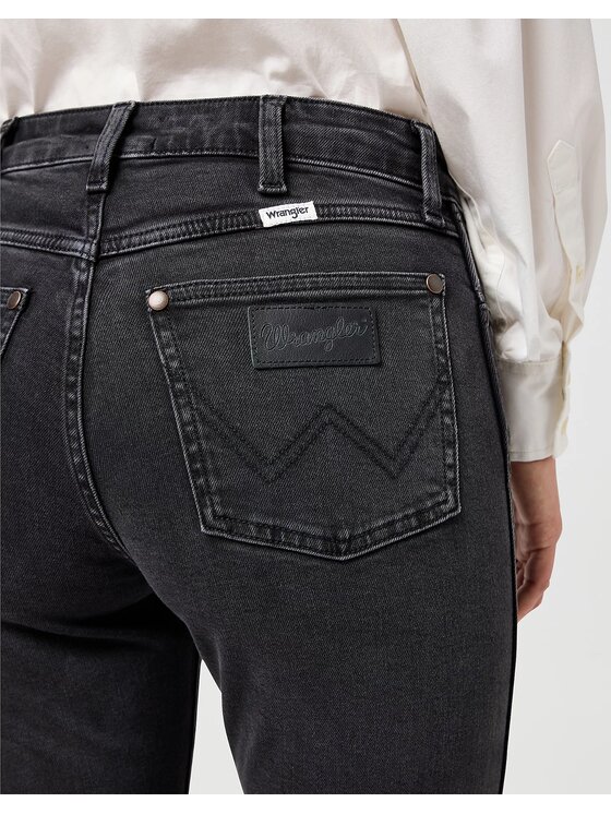 Wrangler Wrangler Jeansy SIENNA Czarny Slim Fit