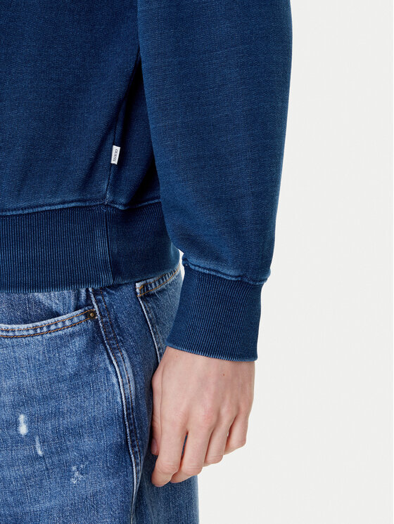 Guess Jeans Guess Jeans Felpa W5YQ10 KCXQ1 Blu scuro Regular Fit