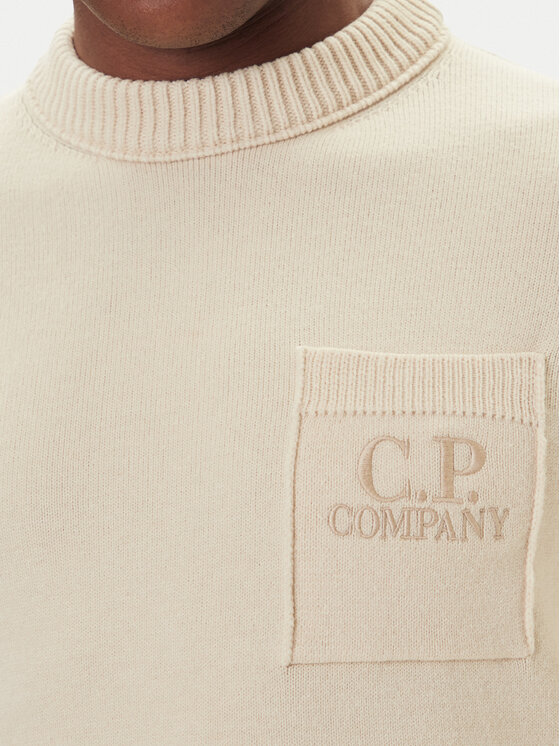 C.P. Company C.P. Company Svetr 19CMKN061A110432A Béžová Regular Fit