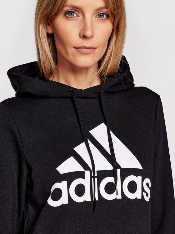 adidas adidas Суитшърт W Bl Fl Hd GL0653 Черен Regular Fit