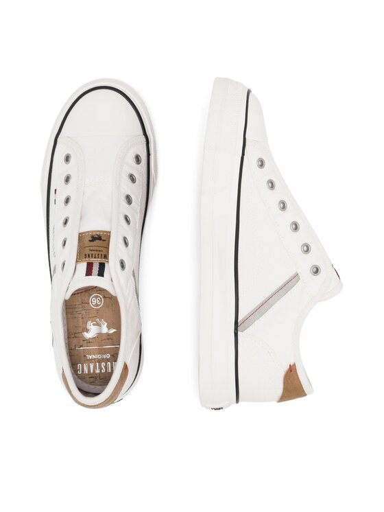 Mustang Mustang Sneakers aus Stoff 1272-402 Weiß