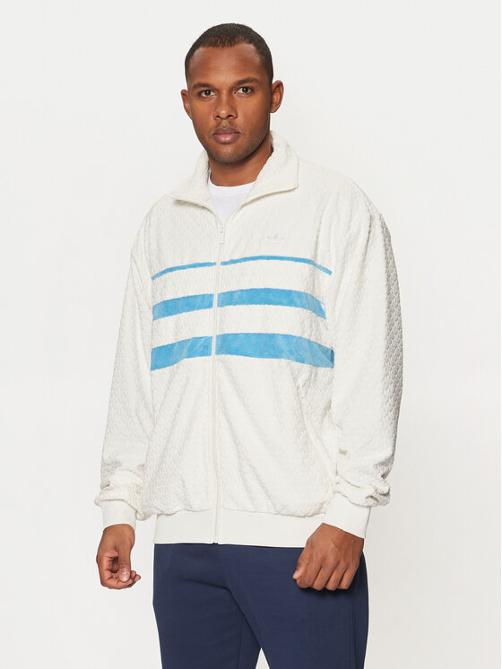 adidas adidas Mikina Monogram JP4420 Bílá Loose Fit