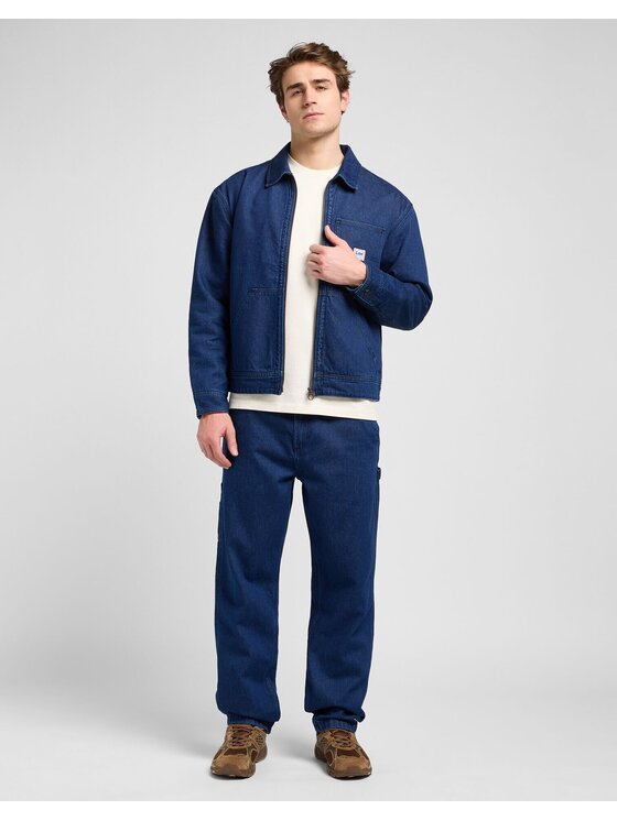 Lee Lee Kurtka przejściowa 91W LINED WW JACKET Niebieski Regular Fit