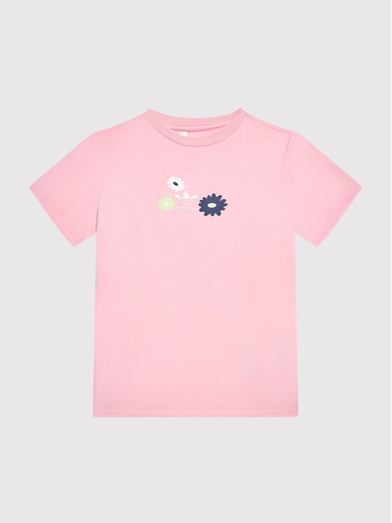 adidas adidas T-shirt Flower Print HF7466 Ružičasta Regular Fit