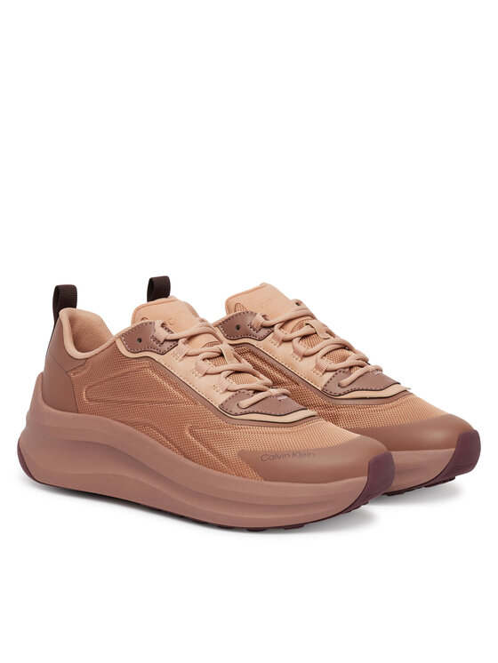 Calvin Klein Calvin Klein Sneakersy Chunky Runner Laceup Hf Blst Ny HW0HW03111 Hnědá