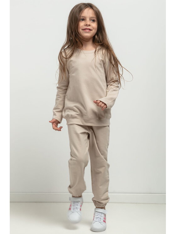 Tessita Tessita Spodnie dresowe SPODNIE MMD38_3_110 Beżowy Relaxed Fit