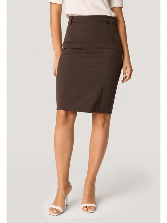 QUIOSQUE QUIOSQUE Sukňa QUIOSQUE 7TP001126 Hnedá Regular Fit
