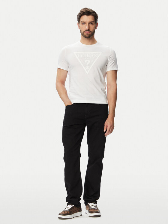 Guess Guess Jeansy Angels M6YAN2 D1487 Černá Slim Fit