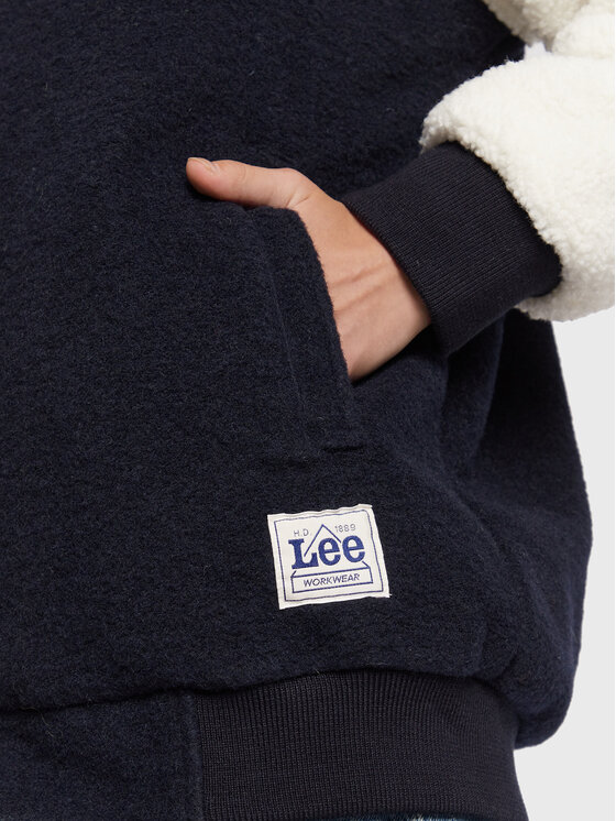 Lee Lee Giacca di transizione Elogated Varisty L55IEX35 112320682 Blu scuro Relaxed Fit
