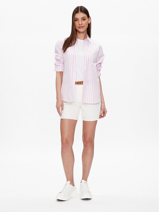 Tommy Hilfiger Tommy Hilfiger Džinsiniai šortai WW0WW40211 Balta Regular Fit