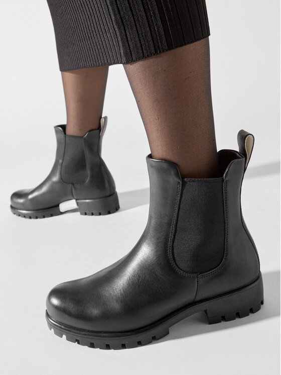 ECCO ECCO Kotníková obuv s elastickým prvkem Modtray W 49002301001 Černá