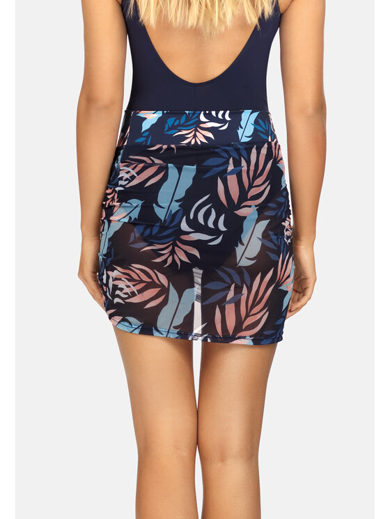 Miss Lou Miss Lou Minigonna ML048 Blu scuro