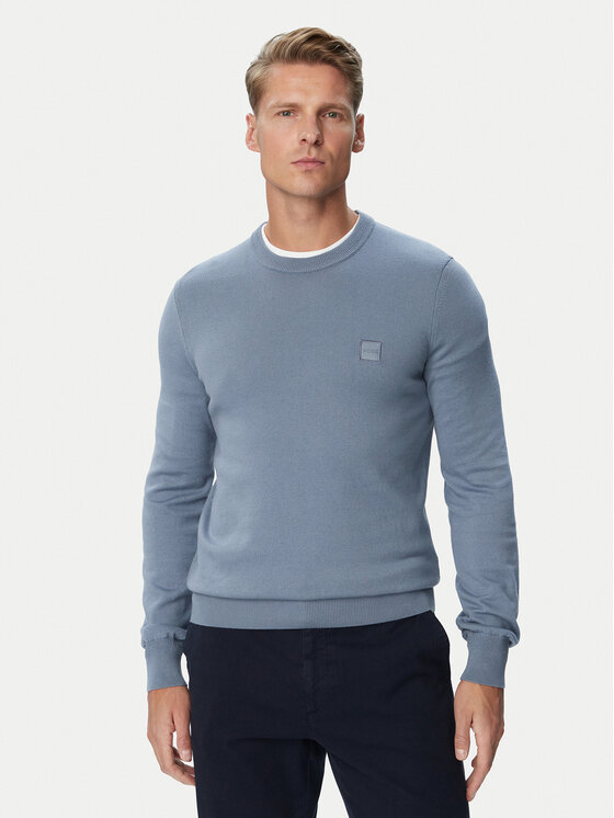 BOSS BOSS Пуловер Kanovano 50527583 Син Regular Fit