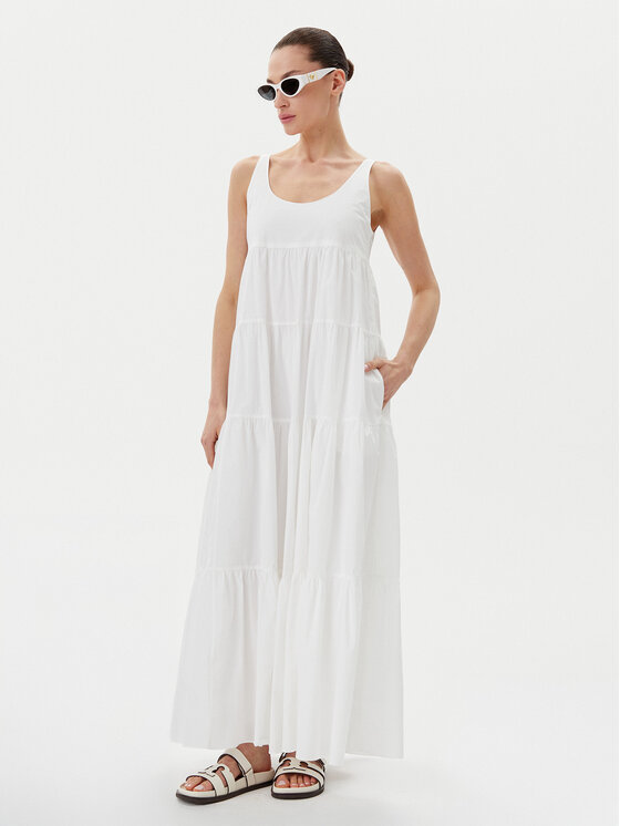 MICHAEL Michael Kors MICHAEL Michael Kors Φόρεμα καλοκαιρινό MS582WLF4C Λευκό Regular Fit