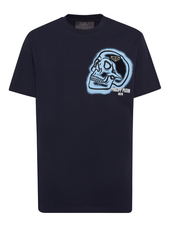 PHILIPP PLEIN PHILIPP PLEIN T-Shirt 22851 Granatowy Regular Fit