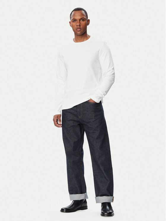 Calvin Klein Calvin Klein Pikkade varrukatega T-särk LV04LH808G Valge Slim Fit