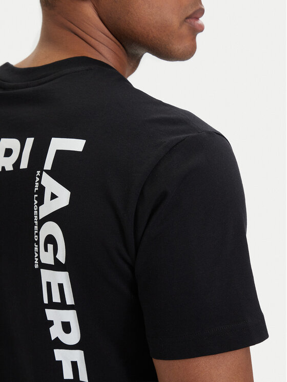 Karl Lagerfeld Jeans Karl Lagerfeld Jeans T-Shirt B2M17090 Czarny Relaxed Fit