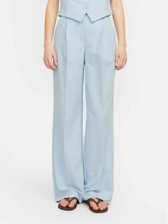 JJXX Bavlnené nohavice Ellis 12248958 Modrá Wide Leg