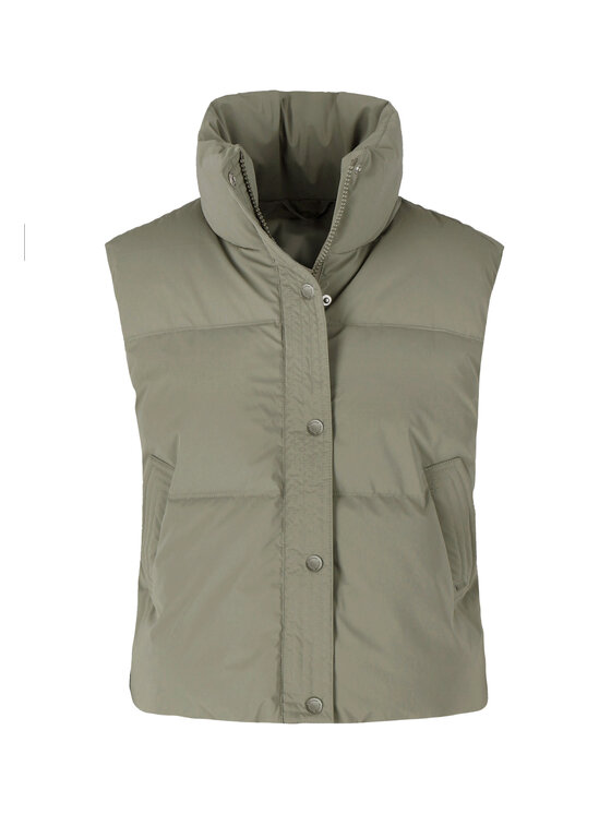 Volcano Volcano Bezrękawnik V-ELARISA Zielony Regular Fit