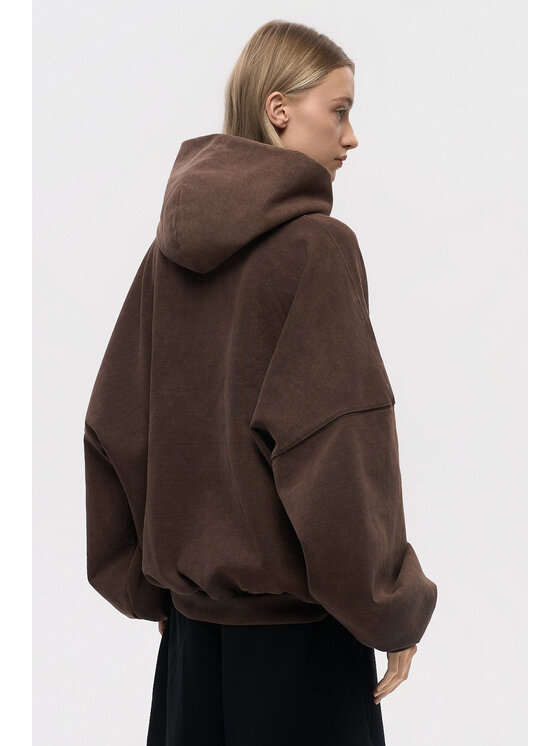 2005 2005 Bluza Core Brązowy Oversize