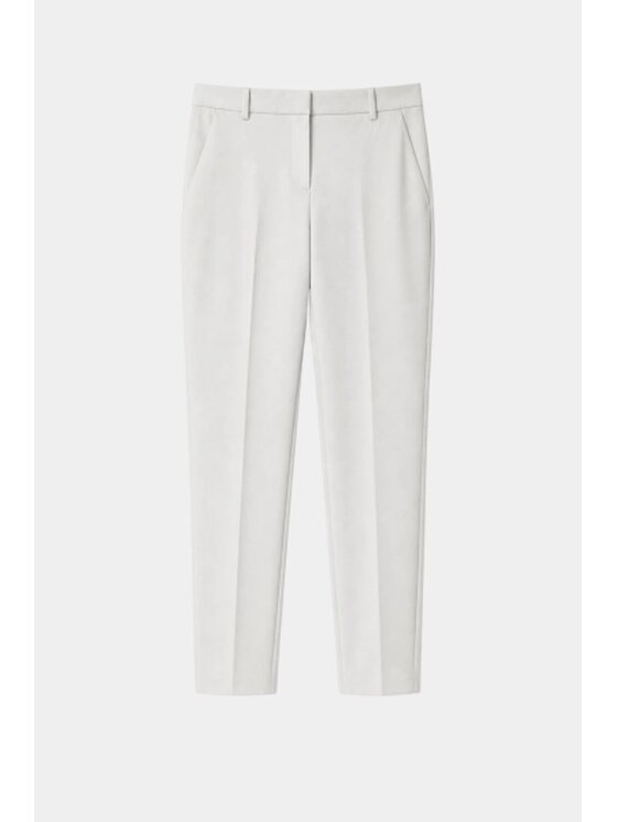 PINKO PINKO Spodnie materiałowe Bello Biały Regular Fit