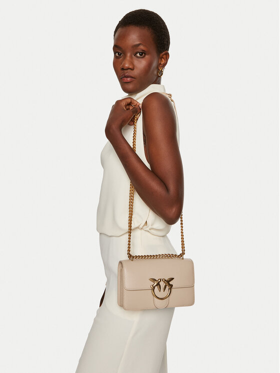 PINKO Pinko Τσάντα Love One Mini Dc AI 24-25 PLTT 100074 A0F1 Μπεζ
