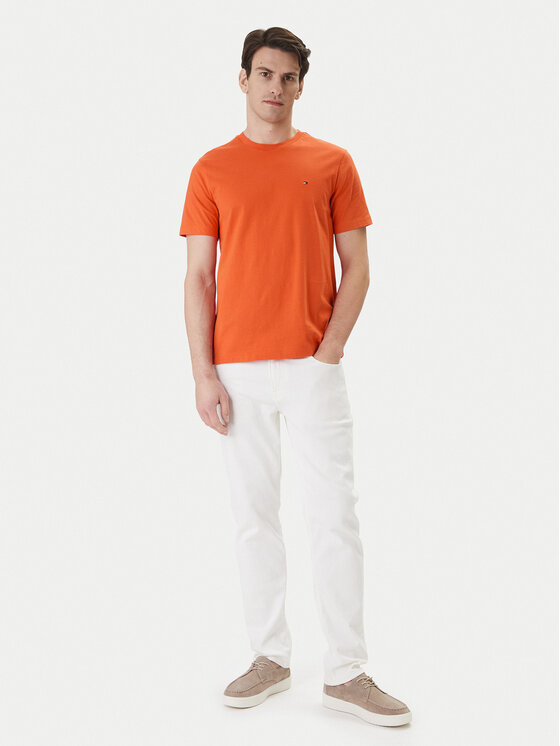 Tommy Hilfiger Tommy Hilfiger Tričko Ess Seasonal MW0MW39995 Oranžová Regular Fit