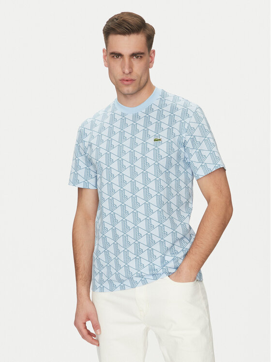 Lacoste Lacoste Футболка TH2831 Блакитний Regular Fit