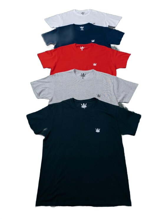 Jigga Wear Jigga Wear Komplet t-shirtów Zestaw 5 T-Shirtów Jigga Wear Mini Crown 5 Kolorów S Kolorowy Regular Fit