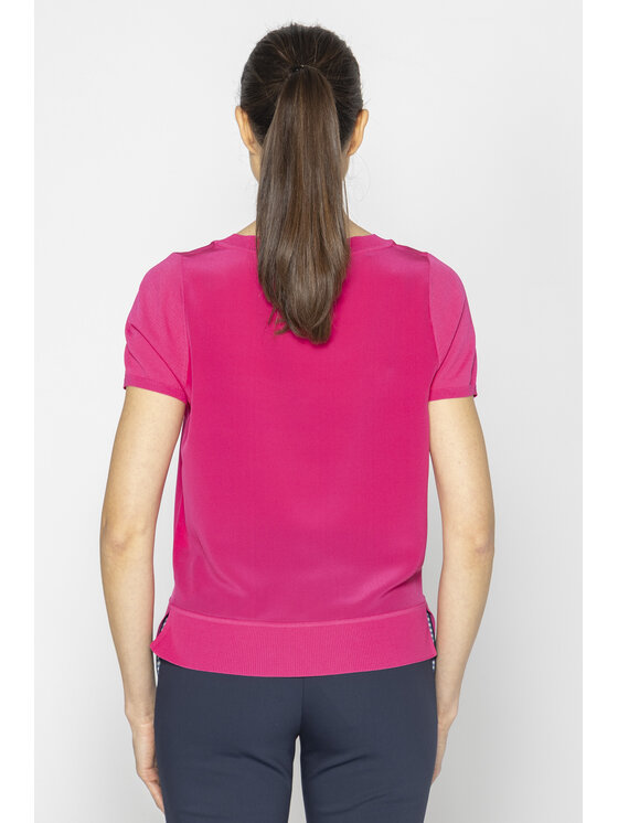 Deni Cler Milano Deni Cler Milano Bluzka T-DC-1236-E2-80-33-1 Różowy Regular Fit