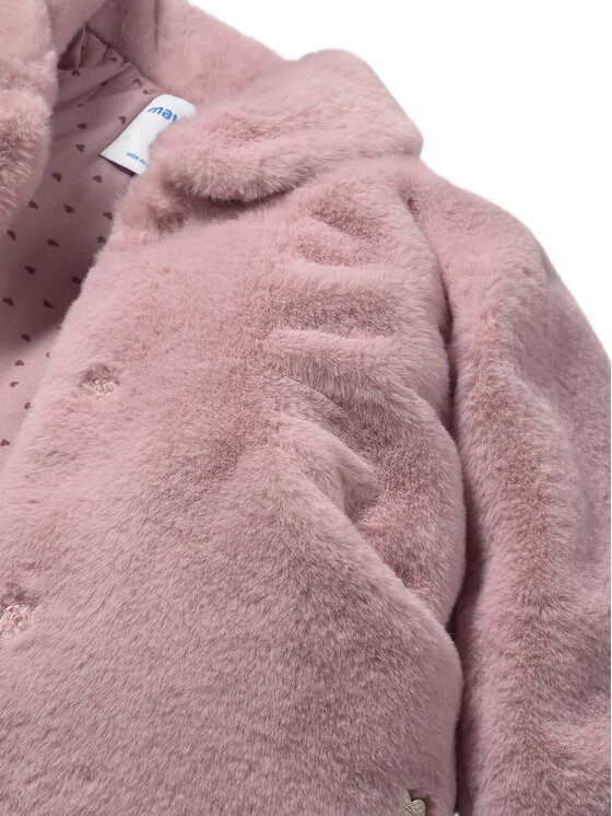 Mayoral Mayoral Pelzmantel 2434 Rosa Regular Fit