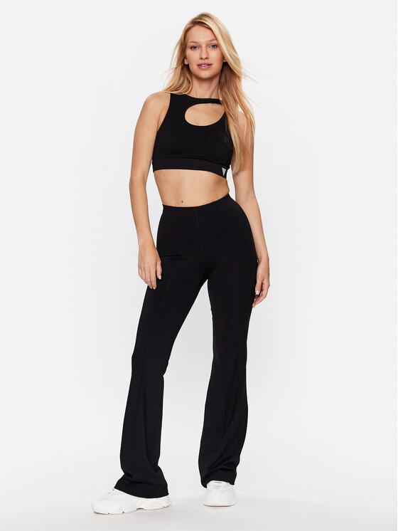 Guess Guess Jogginghose Aggie V3YB02 MC04N Schwarz Flare Fit