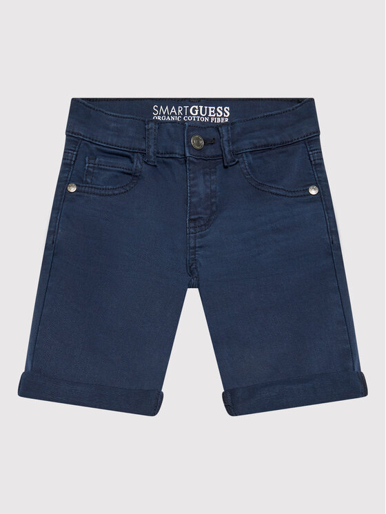 Guess Guess Pantaloncini di jeans N1RD03 WE620 Blu scuro Regular Fit
