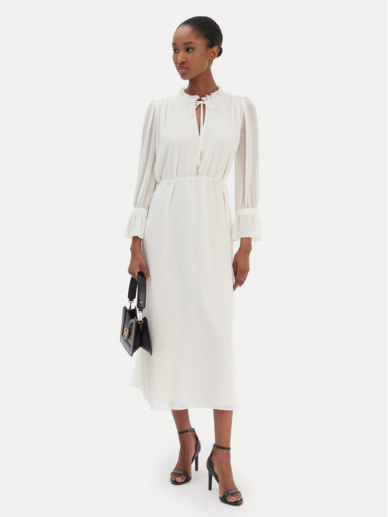 JOOP! JOOP! Sukienka codzienna Dinah2 30100718 Écru Regular Fit