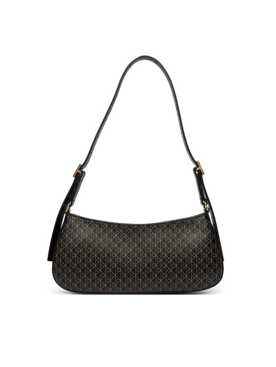 Calvin Klein Calvin Klein Дамска чанта Emblem Aop Small Shoulder Bag LV04F3324G Черен