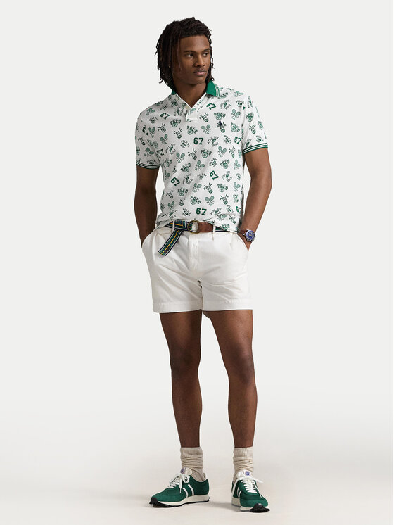 Polo Ralph Lauren Polo Ralph Lauren Polo 710963484001 Biały Custom Slim Fit