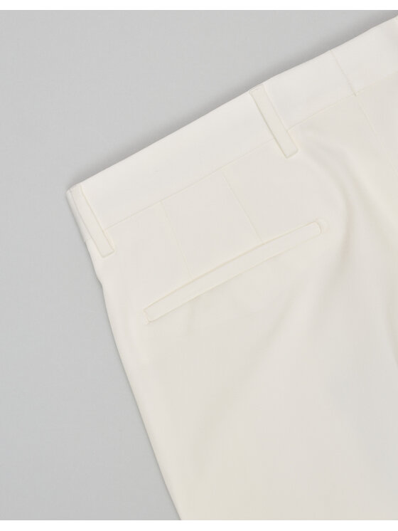 Borgio Borgio Spodnie garniturowe lido Biały Slim Fit