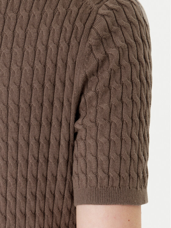 Tommy Hilfiger Tommy Hilfiger Кардиган WW0WW45707 Кафяв Slim Fit