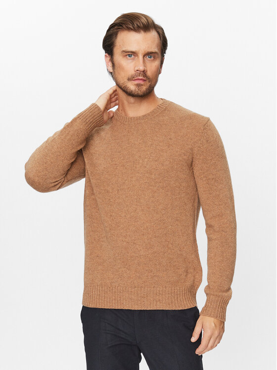 United Colors Of Benetton Pulover 103MK1N24 Bej Regular Fit